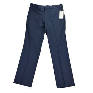 Perry Ellis Mens Modern Fit Stretch Resolution Dress Pants Navy Blue 32x30